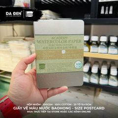 Giấy Màu Nước BaoHong 100% Cotton Postcard Hộp 20 Tờ (Dòng Academy)