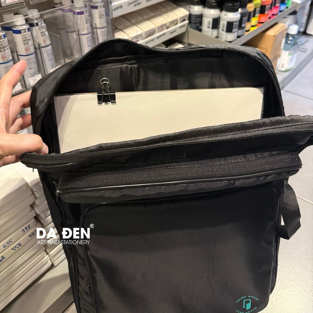 Balo Cặp Đựng Dụng Cụ Bảng Vẽ Giấy A3 P - Green