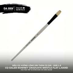 [DA ĐEN] Cọ Vuông Lông Dài Thân Dài Daler Rowney Graduate Long Handle Bristle Flat Brush