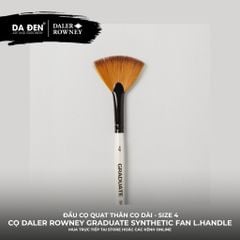 [DA ĐEN] Cọ Quạt Sợi Nylon Thân Dài Daler Rowney Graduate Synthetic Fan Blender Brush Size 4