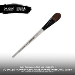 [DA ĐEN] Cọ Oval Thân Dài Daler Rowney Graduate Pony/Synthetic Mix Oval Wash Brush