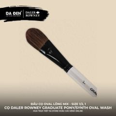 [DA ĐEN] Cọ Oval Thân Dài Daler Rowney Graduate Pony/Synthetic Mix Oval Wash Brush