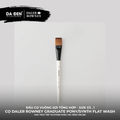 [DA ĐEN] Cọ Vuông Lông Dài Daler Rowney Graduate Pony Synthetic Flat Wash Brush
