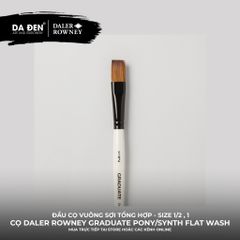 [DA ĐEN] Cọ Vuông Lông Dài Daler Rowney Graduate Pony Synthetic Flat Wash Brush