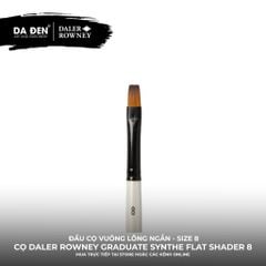 [DA ĐEN] Cọ Vuông Lông Ngắn Daler Rowney Graduate Synthetic Flat Shader Brush Size 8