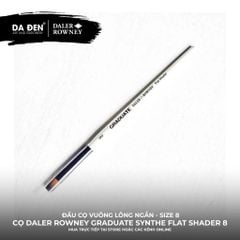 [DA ĐEN] Cọ Vuông Lông Ngắn Daler Rowney Graduate Synthetic Flat Shader Brush Size 8
