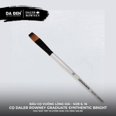 [DA ĐEN] Cọ Vuông Lông Dài Daler Rowney Graduate Long Handle Synthetic Bright Brush