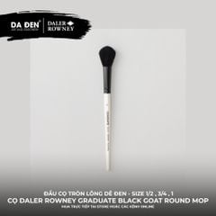 [DA ĐEN] Cọ Tròn Lông Dê Đen Kiểu Mop Daler Rowney Graduate Black Goat Round Mop Brush