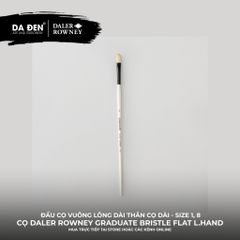 [DA ĐEN] Cọ Vuông Lông Dài Thân Dài Daler Rowney Graduate Long Handle Bristle Flat Brush