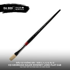 [DA ĐEN] Cọ Sơn Dầu Lông Heo Vuông Dài Daler Rowney Georgian Long Flat G48 Cao Cấp