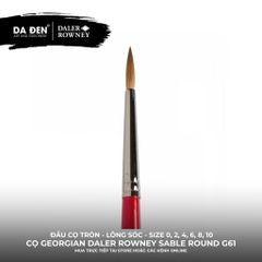 [DA ĐEN] Cọ Sơn Dầu Lông Chồn Đầu Tròn Daler Rowney Georgian Sable Round G61 Cao Cấp