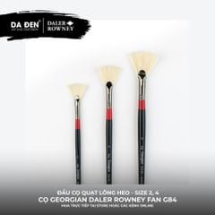 [DA ĐEN] Cọ Sơn Dầu Đầu Quạt Lông Heo Daler Rowney Georgian Fan G84 Cao Cấp