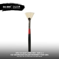 [DA ĐEN] Cọ Sơn Dầu Đầu Quạt Lông Heo Daler Rowney Georgian Fan G84 Cao Cấp