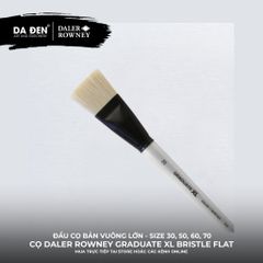 [DA ĐEN] Cọ Bản Vuông Daler Rowney Graduate XL Extra Large White Bristle Flat Brush Cực Lớn