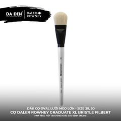 [DA ĐEN] Cọ Bản Oval Daler Rowney Graduate XL Extra Large White Bristle Filbert Brush Cực Lớn