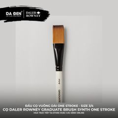 [DA ĐEN] Cọ Đầu Vuông Dài Daler Rowney Graduate Synthetic One Stroke Brush 3/4