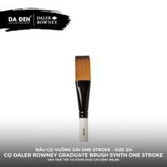 [DA ĐEN] Cọ Đầu Vuông Dài Daler Rowney Graduate Synthetic One Stroke Brush 3/4