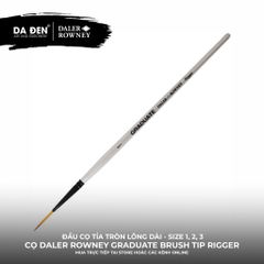 [DA ĐEN] Cọ Lông Dài Daler Rowney Graduate Synthetic Dark Tip Synthetic Rigger Brush