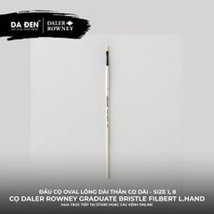 [DA ĐEN] Cọ Oval Lông Dài Thân Dài Daler Rowney Graduate Long Handle Bristle Filbert Brush