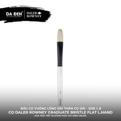 [DA ĐEN] Cọ Vuông Lông Dài Thân Dài Daler Rowney Graduate Long Handle Bristle Flat Brush