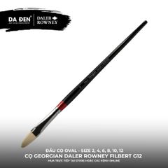 [ Mới ] Cọ Oval Sơn Dầu Georgian Daler Rowney Filbert G12 Cao Cấp