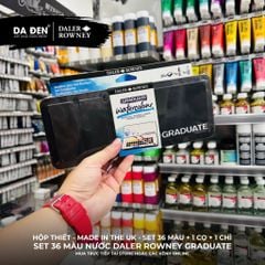 [DA ĐEN] Màu Nước Daler Rowney - Dòng Graduate - Bộ 12/24/36 Màu