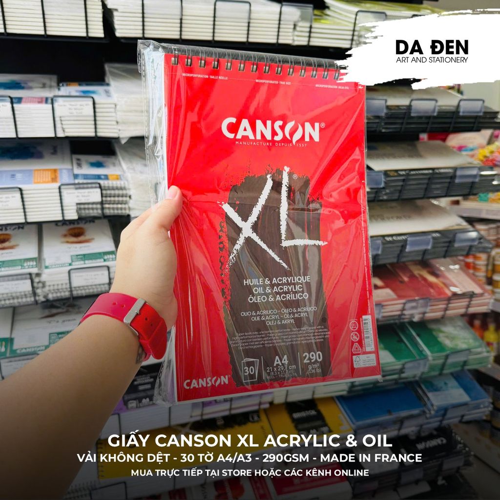Sổ Vẽ Màu Sơn Dầu & Acrylic của Canson XL® Oil and Acrylic 290gsm