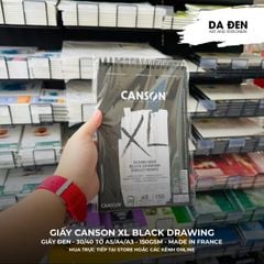 Sổ Vẽ Giấy Màu Đen Canson XL® Black 150gsm