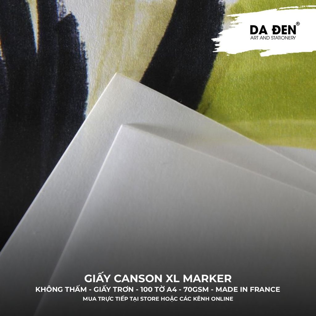 Sổ Vẽ Marker Canson XL® Marker 70gsm - 100 Tờ A4
