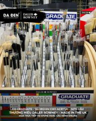 [DA ĐEN] Cọ Tròn Daler Rowney Graduate XL Stiff Synthetic Round Cực Lớn