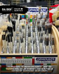 [DA ĐEN] Set 5 Cọ D212550002 Graduate của Daler Rowney Phù hợp cho cả Màu Nước, Acrylic, và Sơn Dầu