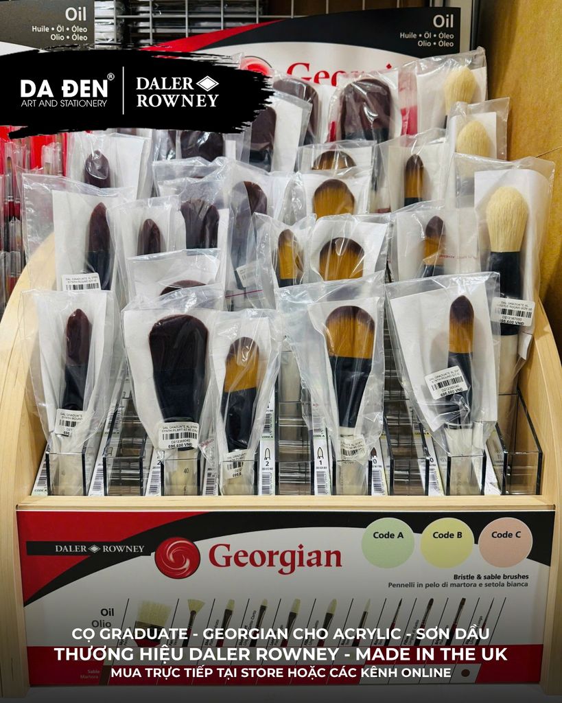 [DA ĐEN] Cọ Tỉa Tròn Cực Nhỏ Daler Rowney Graduate Synthetic Spotter Brush Size 10/0