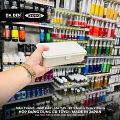 [DA ĐEN] Hộp Đựng Dụng Cụ Họa Cụ TOYO - Made in Japan