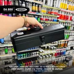[DA ĐEN] Hộp Đựng Dụng Cụ Họa Cụ TOYO - Made in Japan