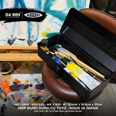 [DA ĐEN] Hộp Đựng Dụng Cụ Họa Cụ TOYO - Made in Japan