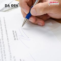 Bút Bi Zebra Thân Kim Loại F301 – Ngòi 0.7mm (Mực Xanh)