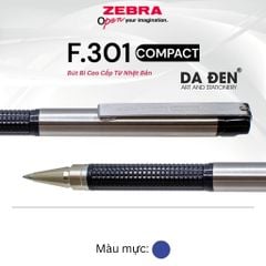 Bút Bi Cao Cấp Zebra F.301 Compact 0.7mm - Mực Xanh