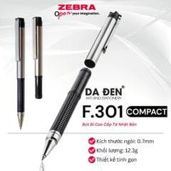 Bút Bi Cao Cấp Zebra F.301 Compact 0.7mm - Mực Xanh