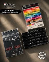 Set 6 Marker Touch Shinhan 2 Đầu Fine & Broad Made in Korea