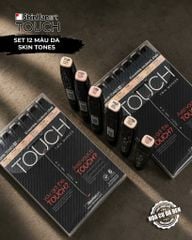 Set 6 Marker Touch Shinhan 2 Đầu Fine & Broad Made in Korea