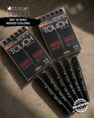 Set 6 Marker Touch Shinhan 2 Đầu Fine & Broad Made in Korea