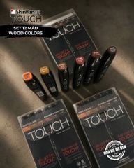 Set 6 Marker Touch Shinhan 2 Đầu Fine & Broad Made in Korea
