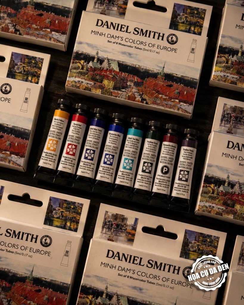 Màu Nước Daniel Smith của Họa Sĩ Minh Đàm - Set 8 Màu x 5ml