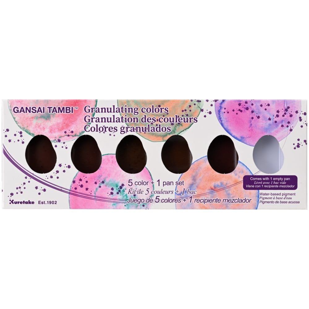 Màu Nước Gansai Tambi Granulation 5 Màu + 1 Free Pan (Set I)