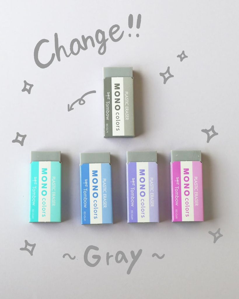 Gôm Tombow Mono Màu EC-CL Không Bụi