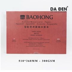 Sổ Vẽ Cao Cấp Baohong Artist's 300gsm 100% Cotton (Hot Press)