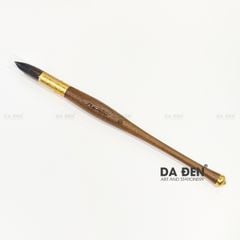 Cọ Vẽ Màu Nước Mairtini Cao Cấp Lông Sóc Thân Gỗ Đuôi Đồng Vàng