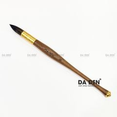 Cọ Vẽ Màu Nước Mairtini Cao Cấp Lông Sóc Thân Gỗ Đuôi Đồng Vàng