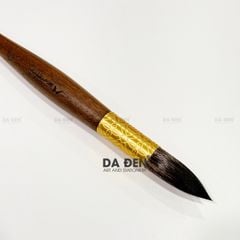 Cọ Vẽ Màu Nước Mairtini Cao Cấp Lông Sóc Thân Gỗ Đuôi Đồng Vàng