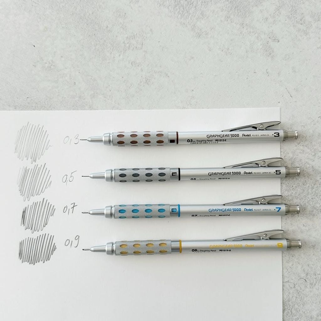 Bút Chì Pentel Graph Gear 1000 Inox Cao Cấp